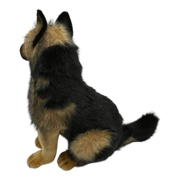 Hansa German Shepherd Dog Animal Stuffed Sitting Soft Realistic NWT FAST SHIP - Picture 5 of 12